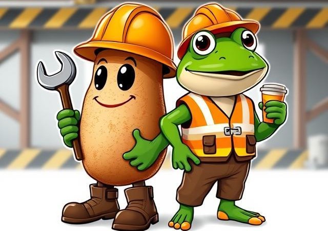 Spud & Frog logo